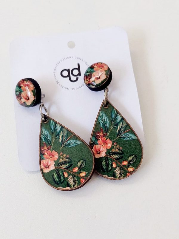 Green earrings